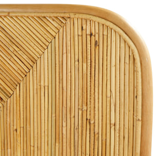 Tête de lit "Tanae" rotin beige 160x105cm