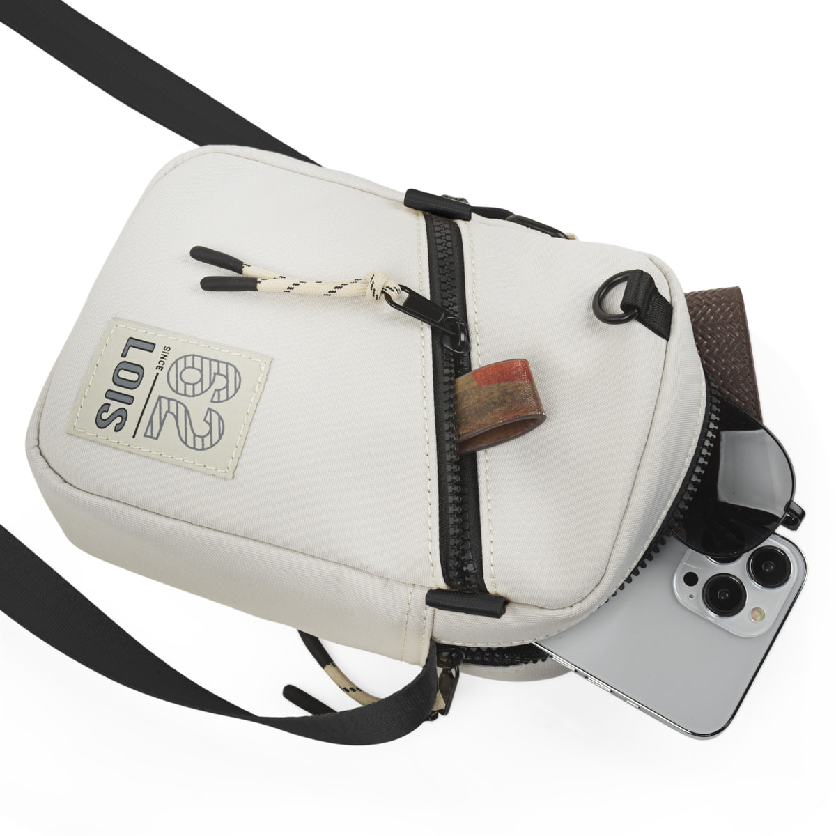 Bandolera Hombre Vegana Lois Cedar Crudo