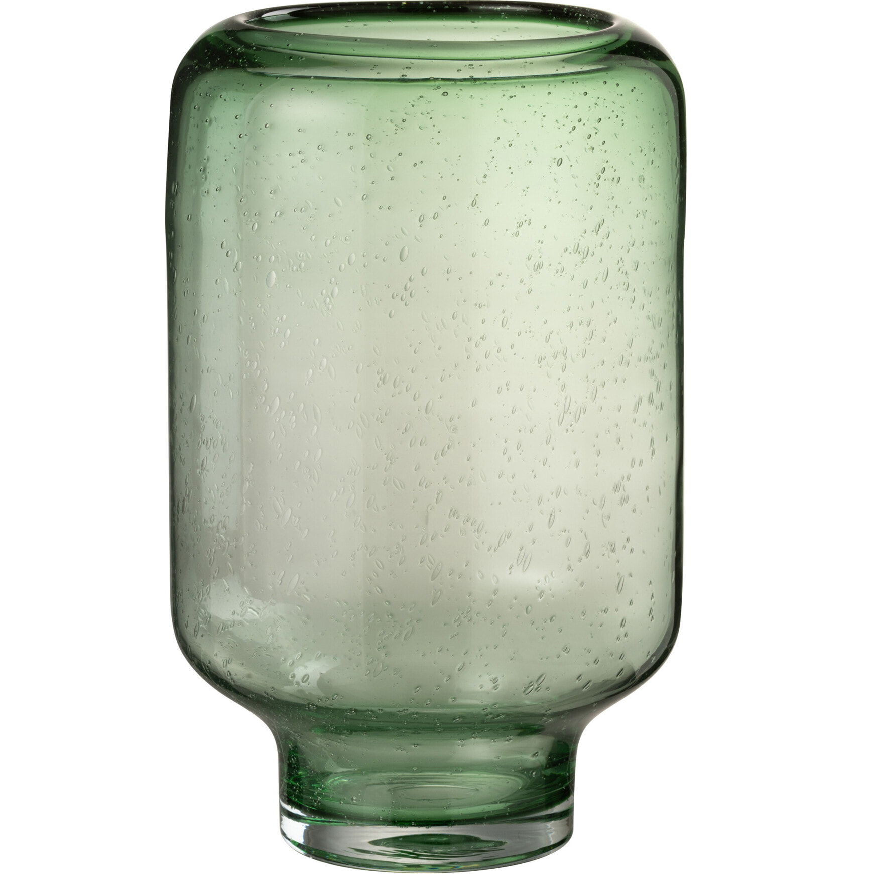J-Line vase Nora Rond Sur Pied - verre - vert clair - large - Ø 22 cm