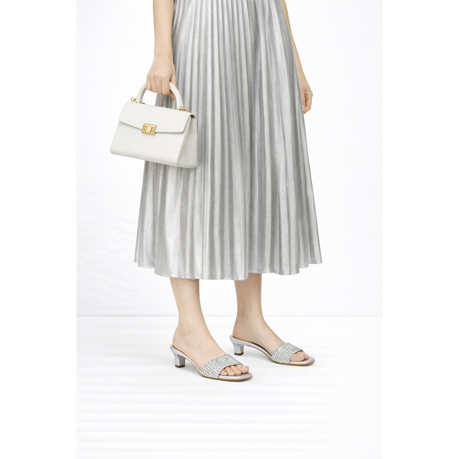 Ciabatta intreccio - tacco 3,5 cm