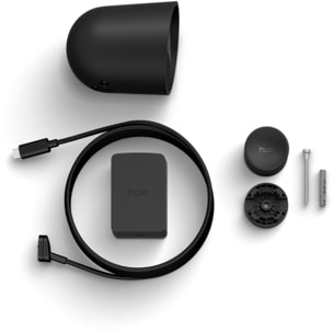 Caméra de surveillance PHILIPS HUE SECURE 2K filaire noire