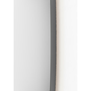 Espejo redondo Lune aglomerado gris ø38cm