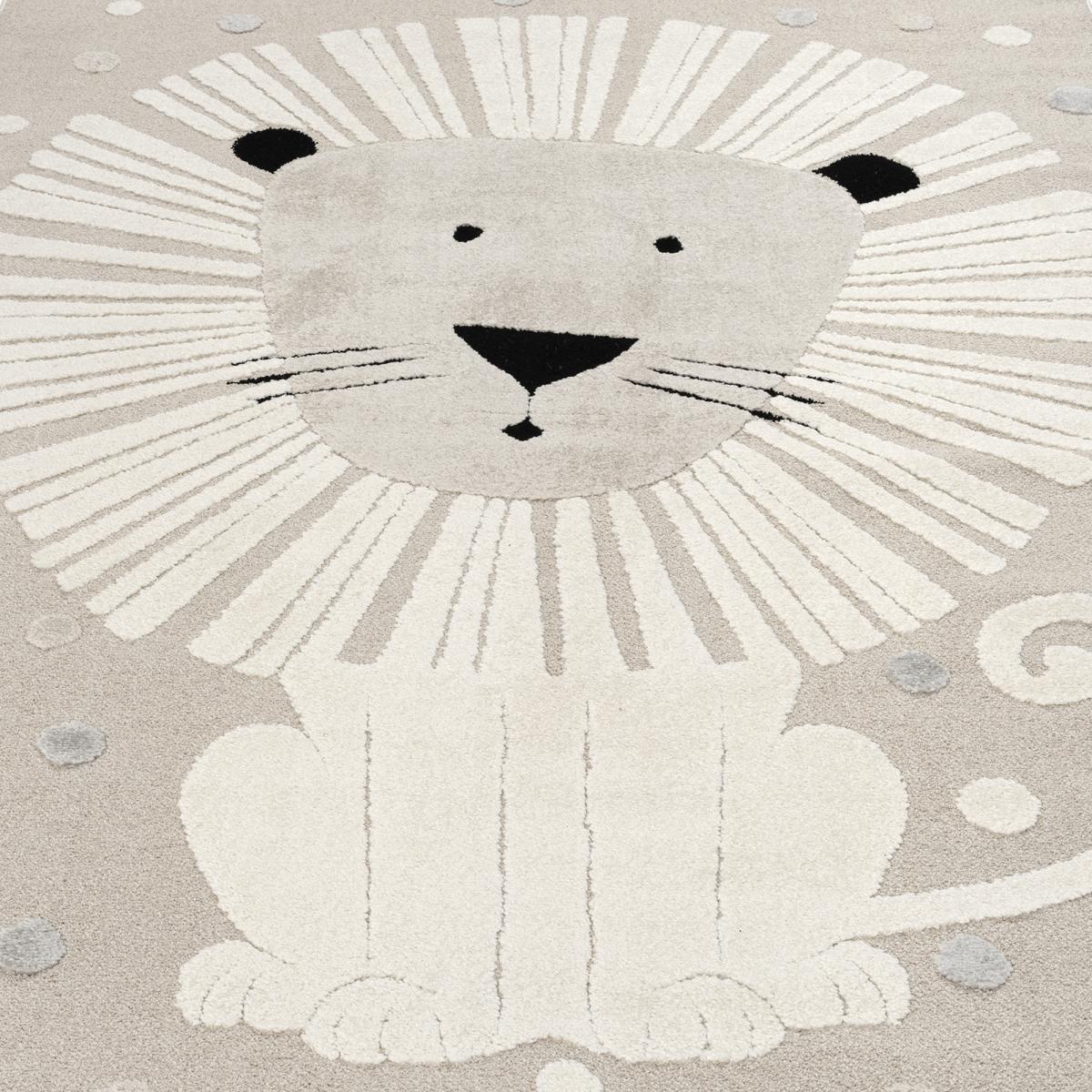 Tapis enfant Lion beige Cure