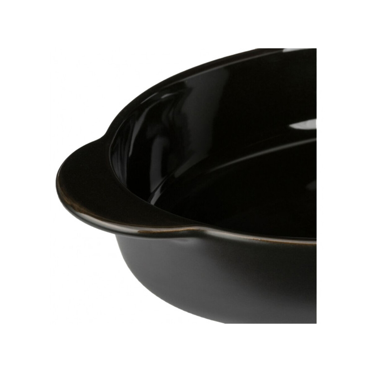 Plat à four oval en grès noir L27cm - MIOU 127