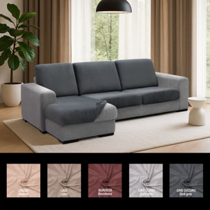 Funda TERCIOPELO ANTIMANCHAS para ASIENTO y RESPALDO modelo VERONICA