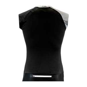 MAGLIA DA CORSA A COMPRESSIONE SENZA MANICHE DA UOMO BLUEBALL IN NERO E GRIGIO