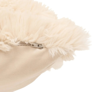 Coussin Duvia carré 40x40cm beige