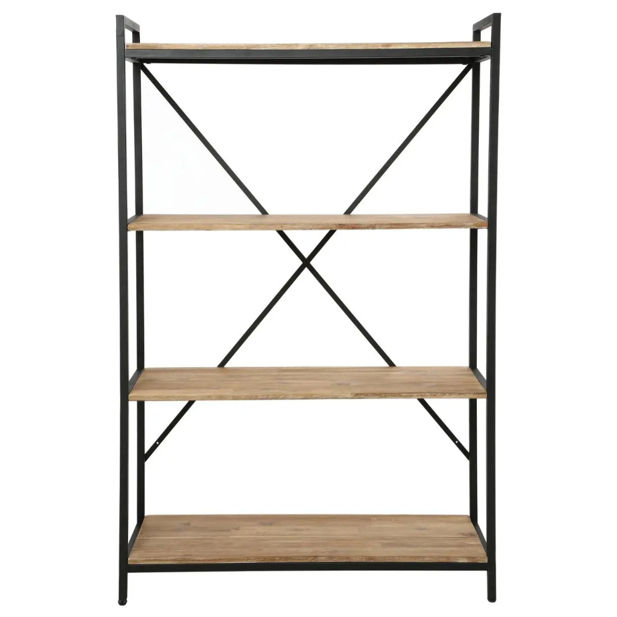 Étagère "Edena" acacia et métal 90x141cm