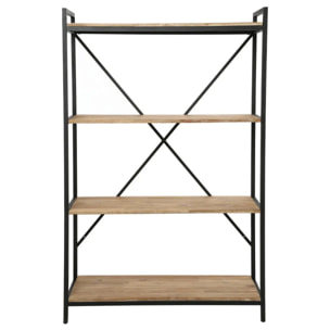 Étagère "Edena" acacia et métal 90x141cm