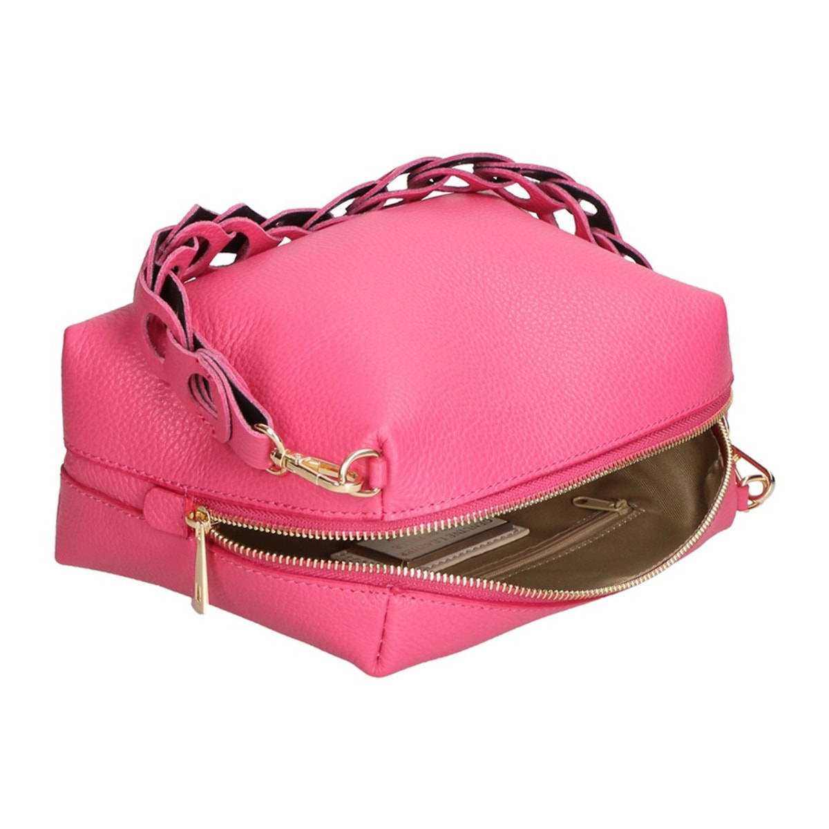 Borsa a spalla da donna - Modello Livia - Vera pelle - 26.0 x 16.0 x 9.0 cm