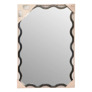 Miroir vague "Judy" noir 89x59cm
