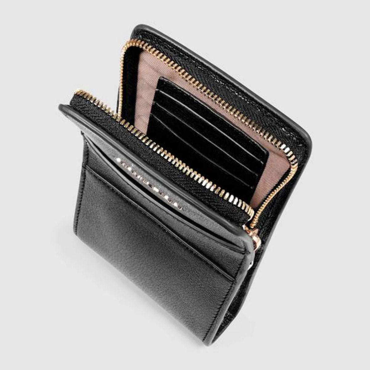 Piquadro Porta telefono da collo in pelle con porta carte di credito