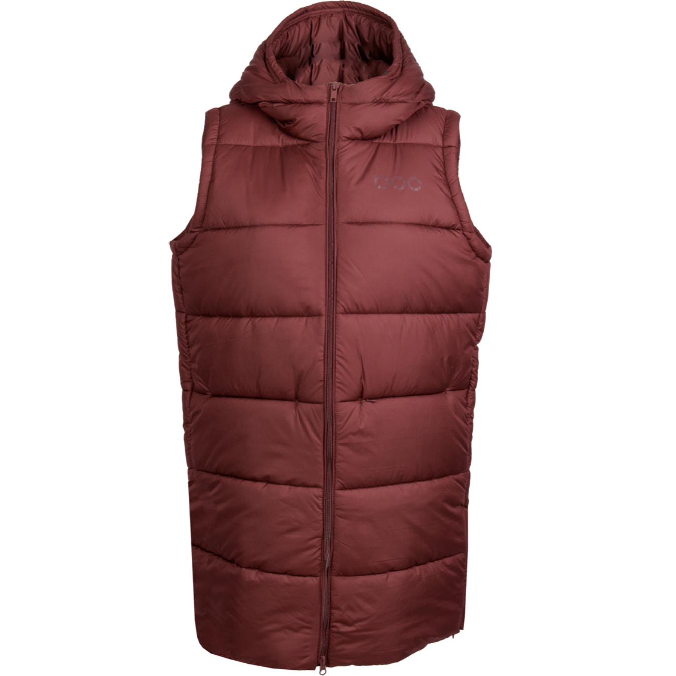 Chaleco Barcelona Long Vest marca ECOON - granate oscuro