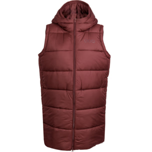Chaleco Barcelona Long Vest marca ECOON - granate oscuro