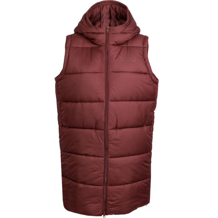Chaleco Barcelona Long Vest marca ECOON - granate oscuro