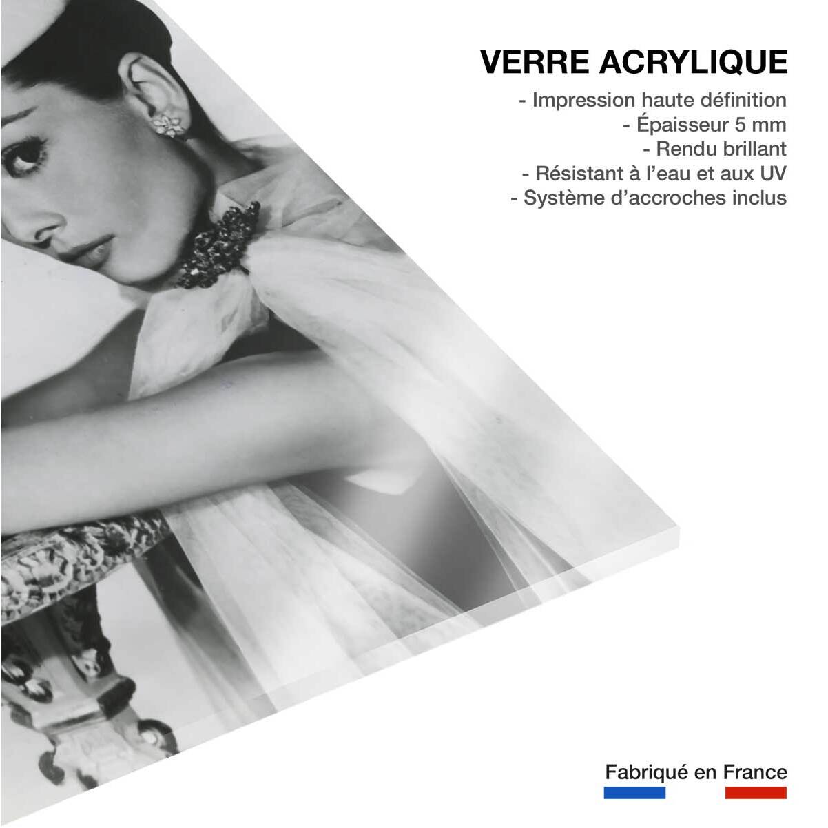 Tableau connu Audrey Hepburn Tableau plexiglas