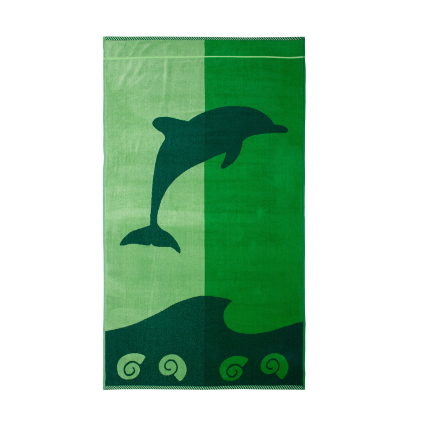 Telo Mare Spugna Jacquard Spiaggia Disegno Flipper