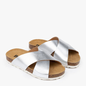 Sandalias De Niña Bio Basic En Plata