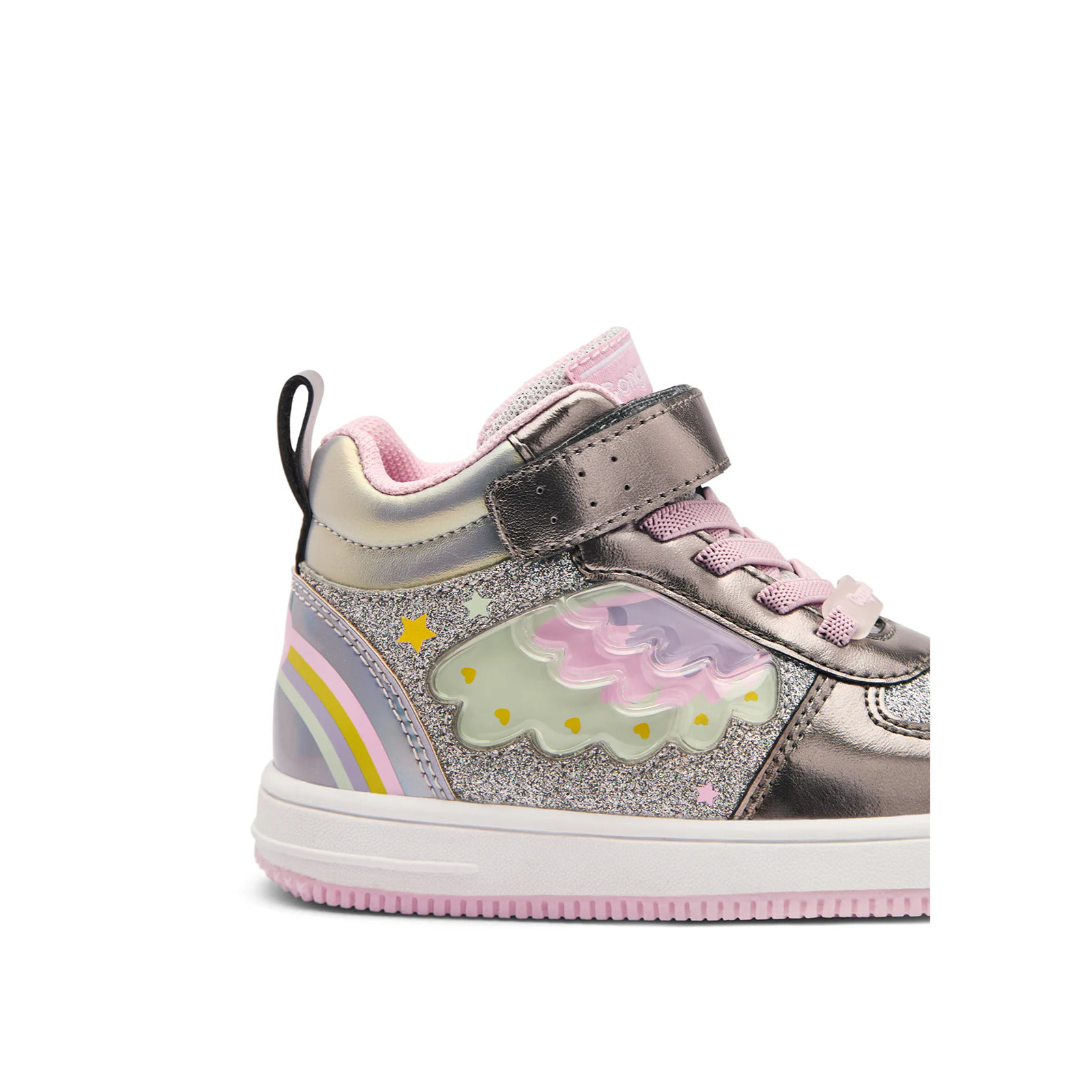 Zapatillas de luces de niña estilo botín