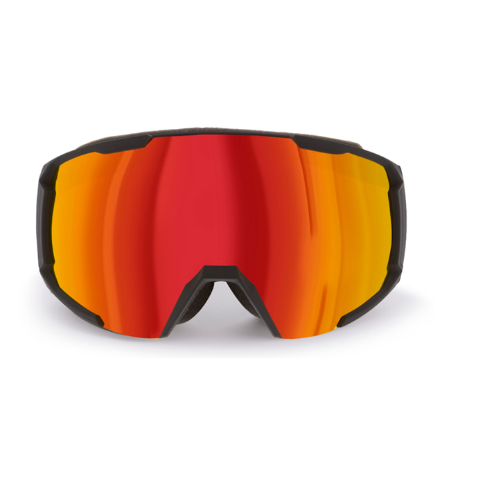 Gafas de esquí OCEAN KALNAS - Negro / Revo roja con borde negro