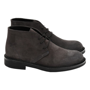 Polacchine stringate in camoscio