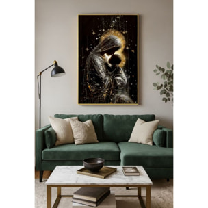 STAMPA DECORATA SU TELA LACCATA C/CORNICE MATERNITY -B- CM 60X3,5
X90