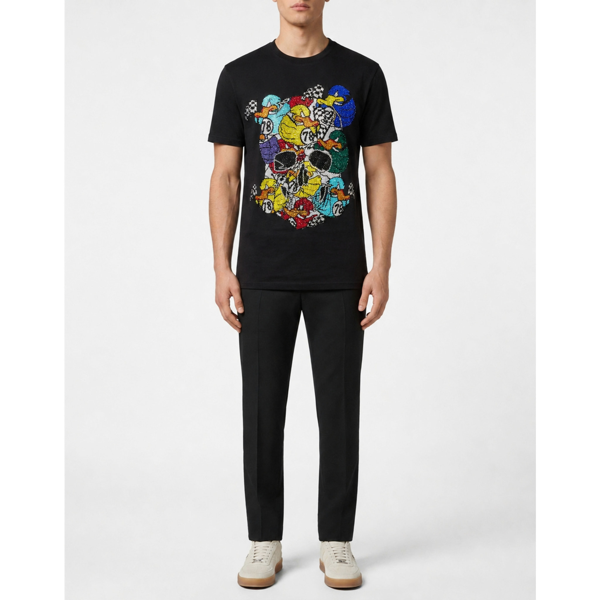 PHILIPP PLEIN Camiseta de cuello redondo y manga corta
