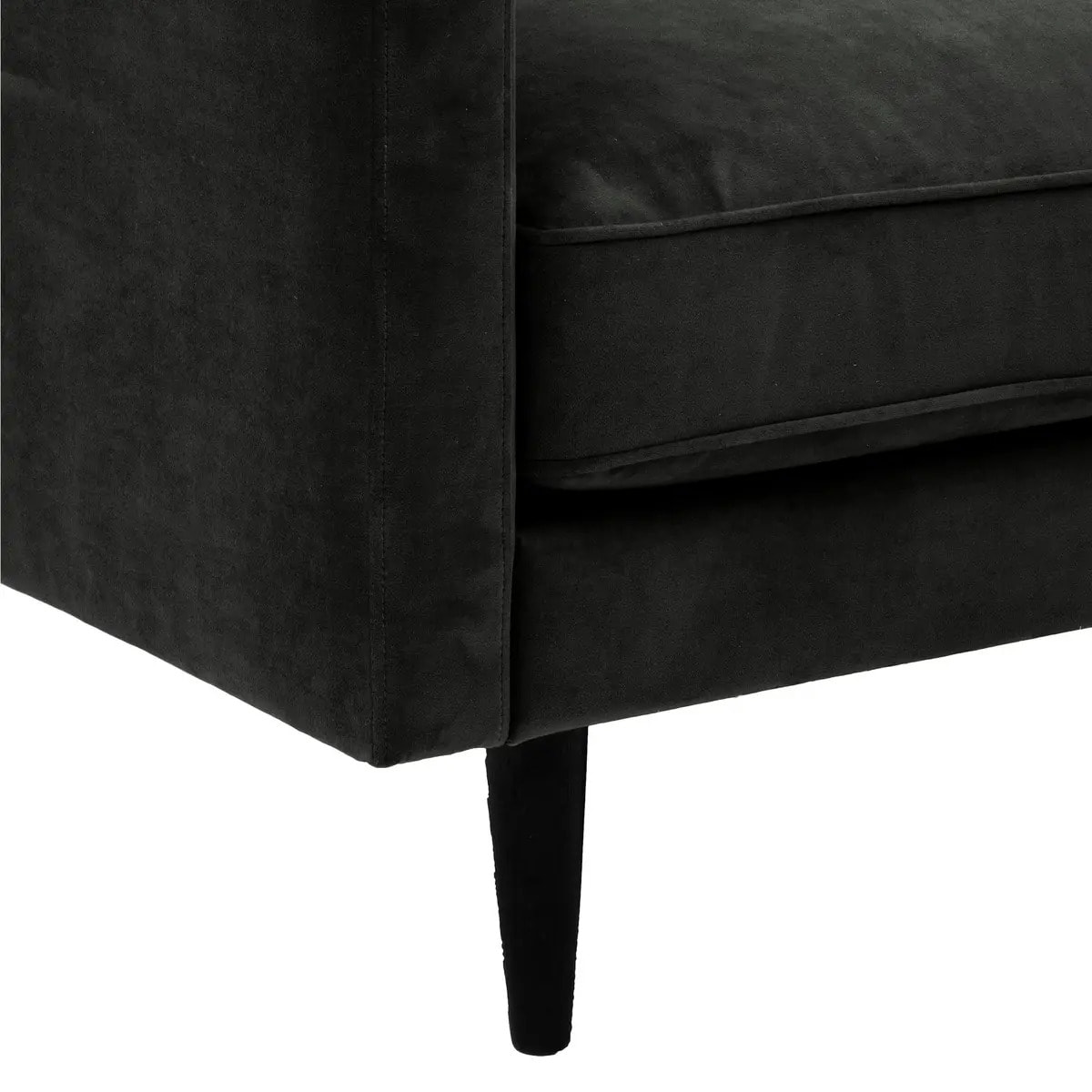 Fauteuil XL "Candice" velours vert kaki