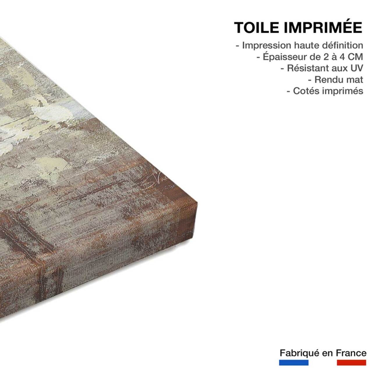 Tableau lueur couleur crème Toile imprimée