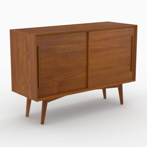 Petit buffet 2 portes coulissantes en teck - Waya