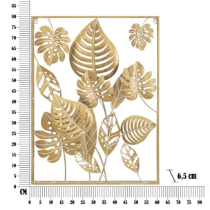 PANNELLO IN FERRO JUNGLE RETTANGOLARE CHARME1921 DORATO