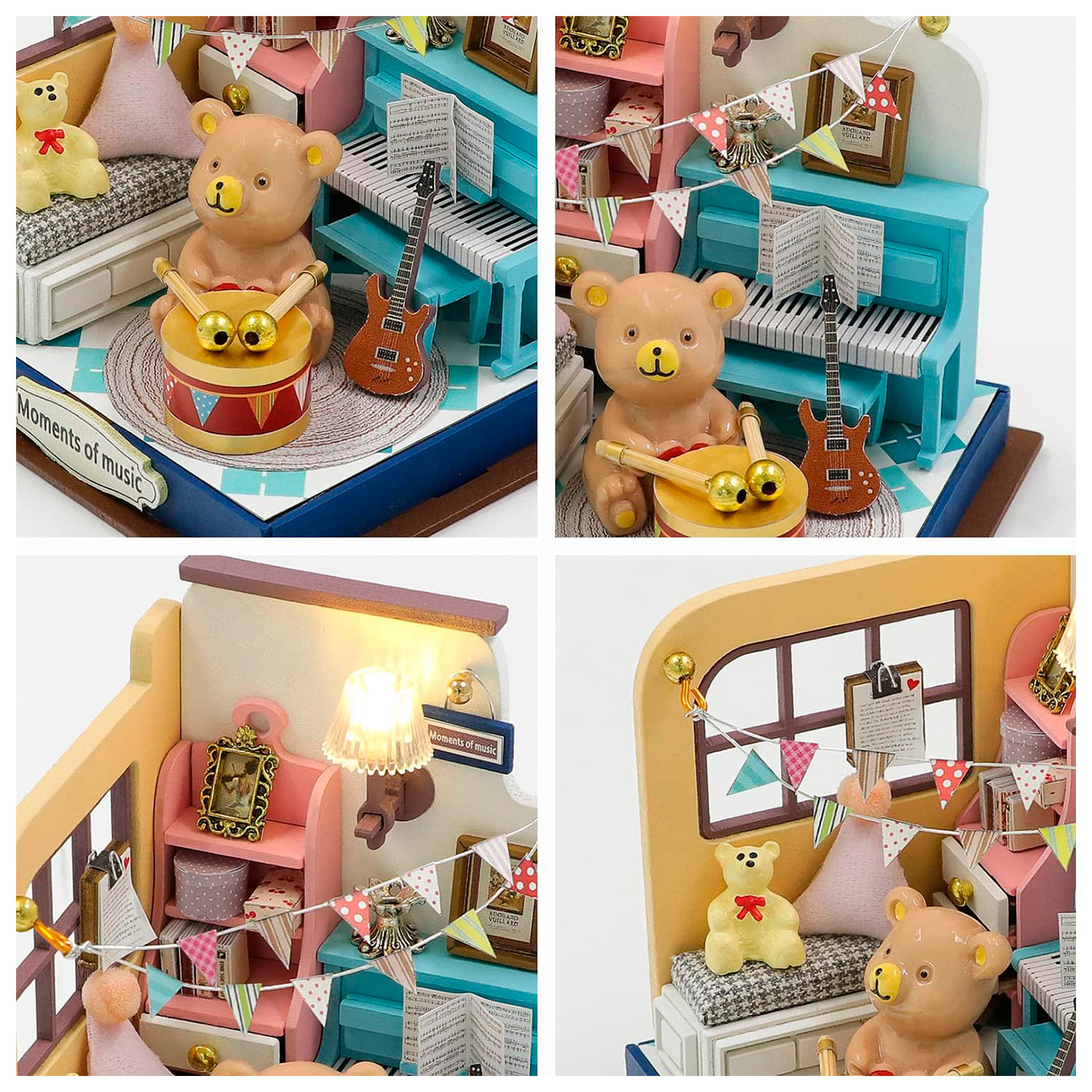 Momentos musicales. Maqueta 3D realista con gran detalle y luces led.