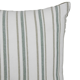Coussin Groove 40x40cm rayé vert