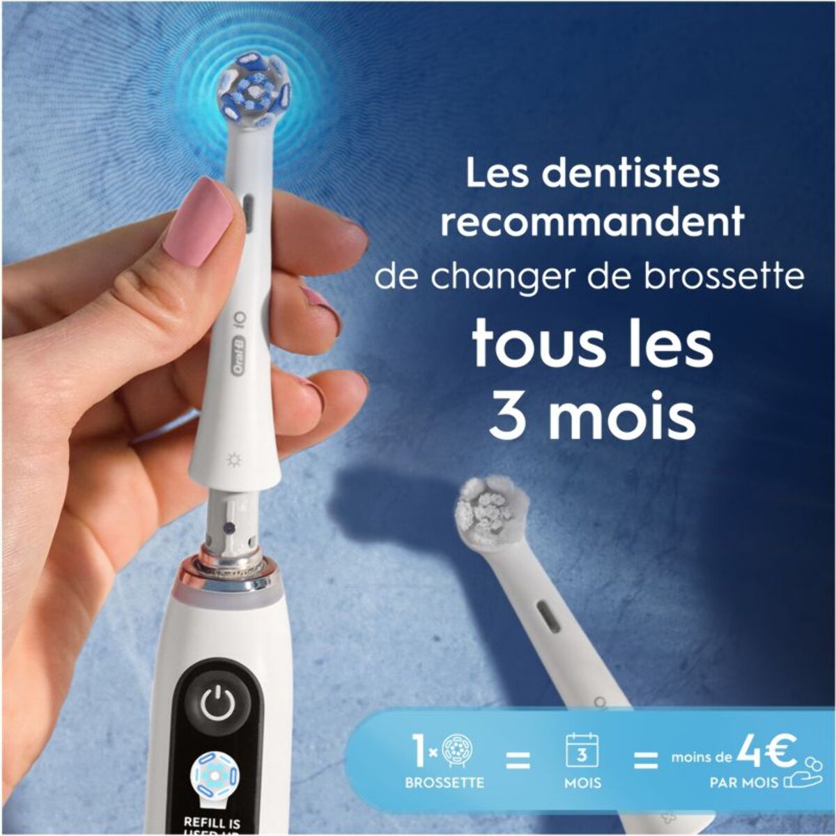 Brossette dentaire ORAL-B x6 Ultimate Clean Blanc