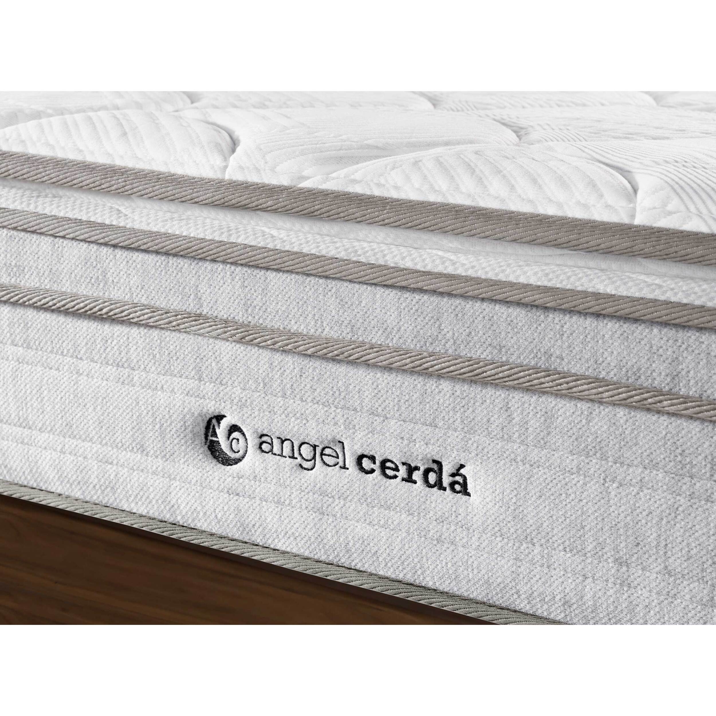 Colchón Angel Cerdá híbrido multicapa con muelles ensacados y viscoelástica Memory Foam de firmeza media Núcleo de muelles ensacados que se adapta Capa viscoelástica proporciona alivio de presión y una mayor ergonomía 180x200x27cm