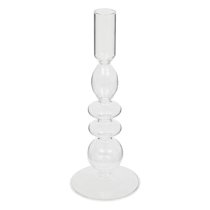 Chandelier en verre H22cm transparent