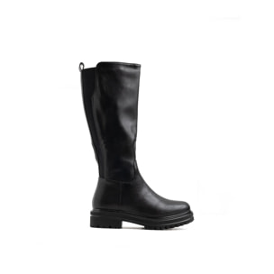 Stivale con fondo carro-armato - NERO