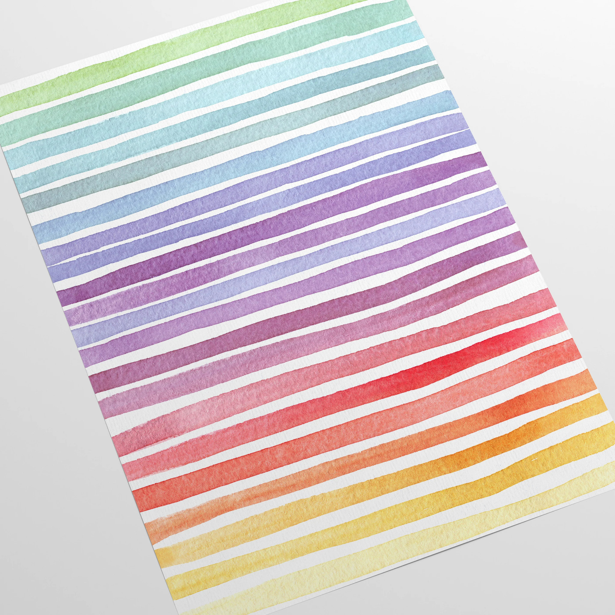 Carta da Parati a Righe Arcobaleno