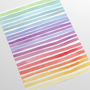 Carta da Parati a Righe Arcobaleno