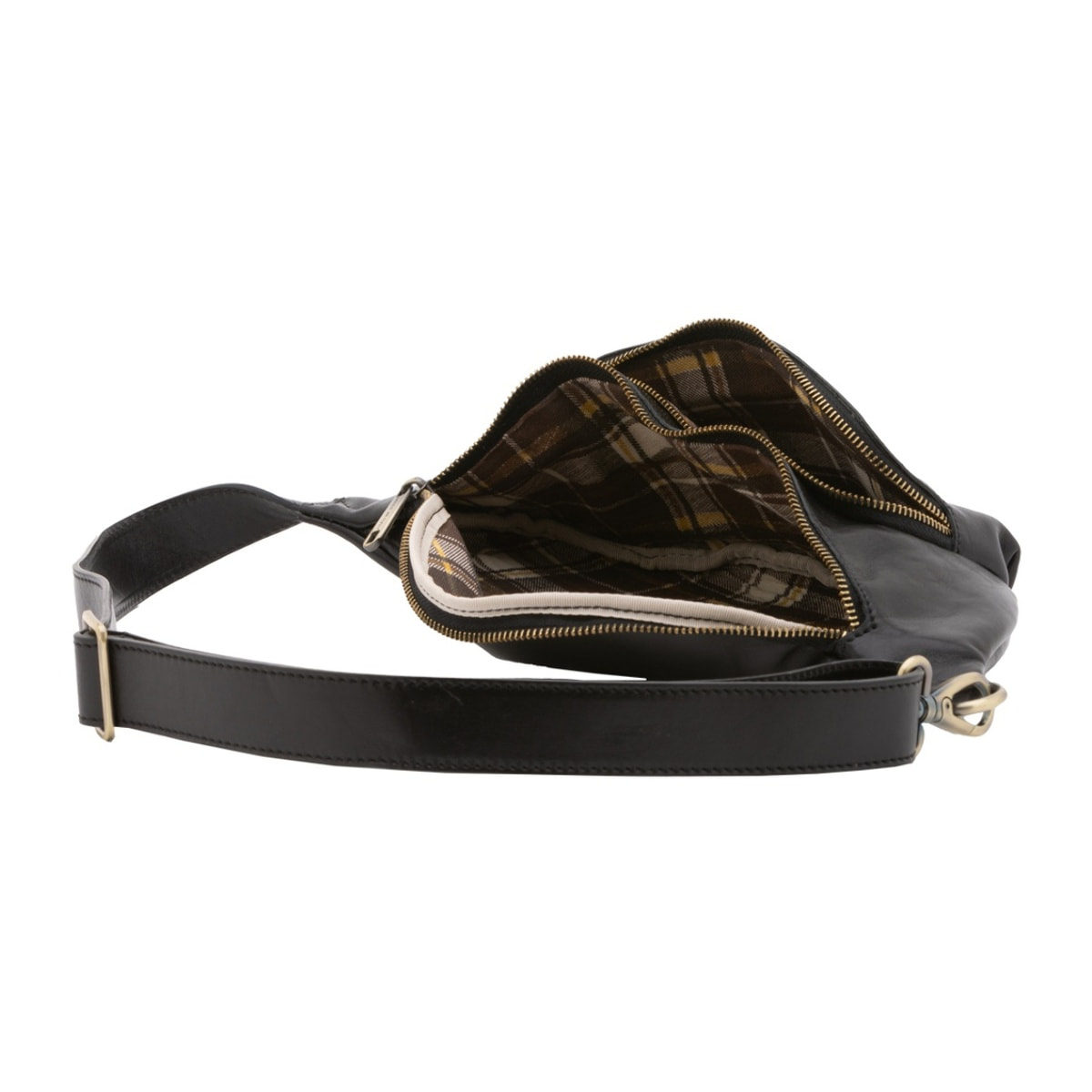 Marsupio da uomo in vera pelle - Modello False - 100% pelle - 37.0 x 16.5 x 10.0 cm