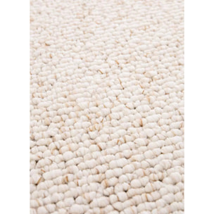 PETRA Alfombra lavable tejido en bucle en blanco, varias medidas disponibles.