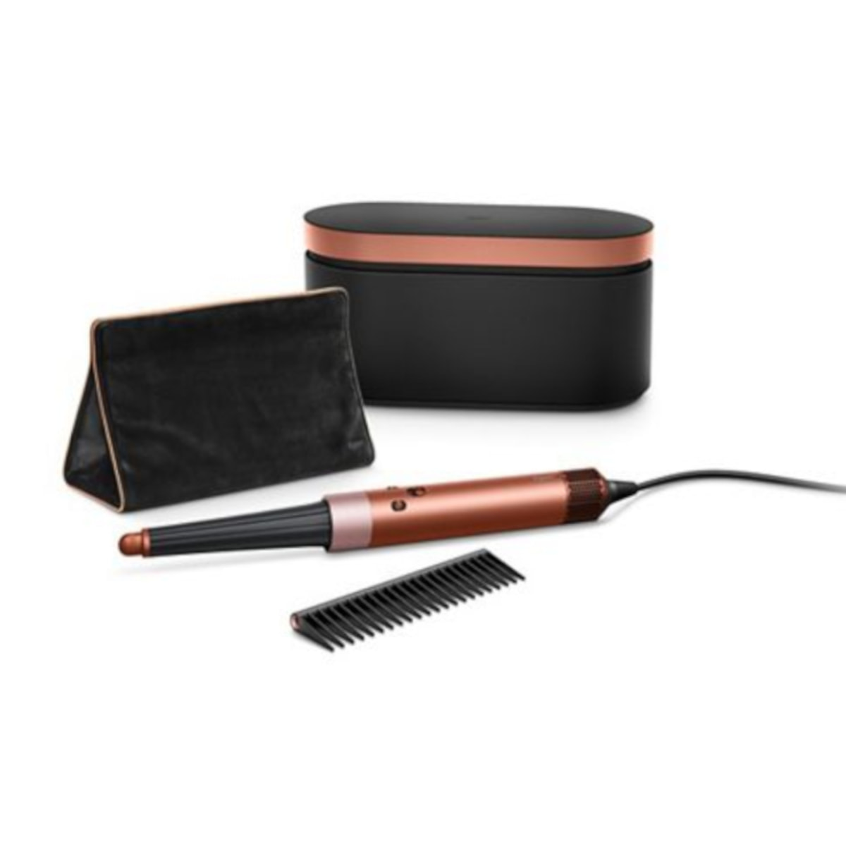 Multi-styler Dyson Airwrap i.d™ - cheveux bouclés à frisés (Soie Ambrée)