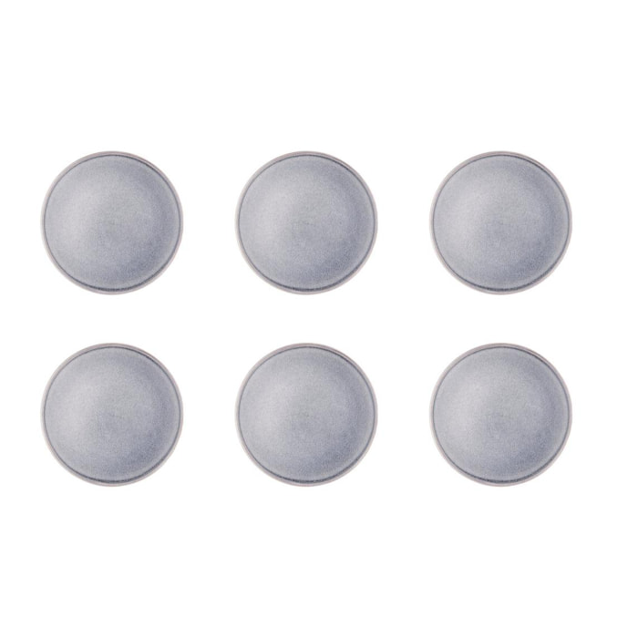 Assiette STONE Ø19cm - 6 pièces - Gris lune