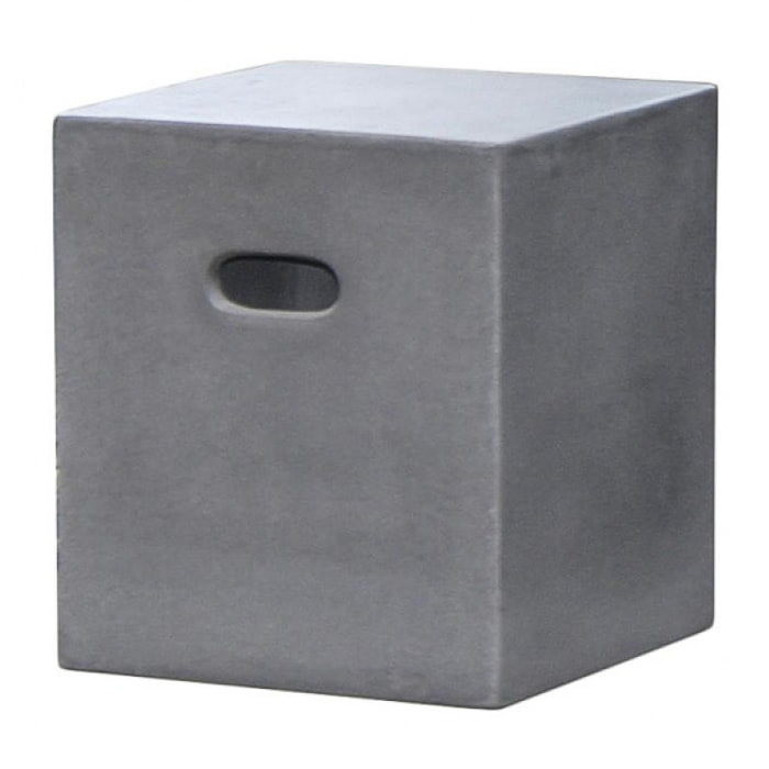 HANS - Cube 40x40 cm gris foncé béton