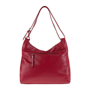 Borsa a spalla da donna Made in Italy - Modello Divina - 100% pelle - 36.0 x 31.0 x 12.0 cm