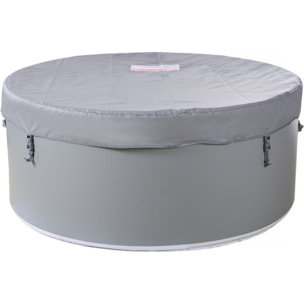 Spa semi rigide " Venise" - 5 places - Blanc/Gris