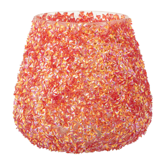 J-Line bougeoir - verre - orange - small