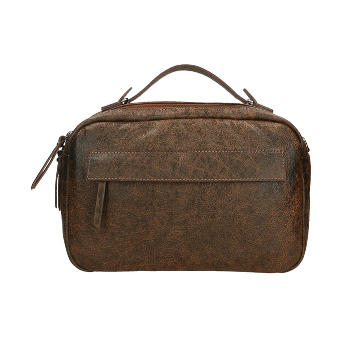 Borsa a mano unisex Modello Avelon - Vera Pelle - 20.0 x 29.0 x 9.0 cm