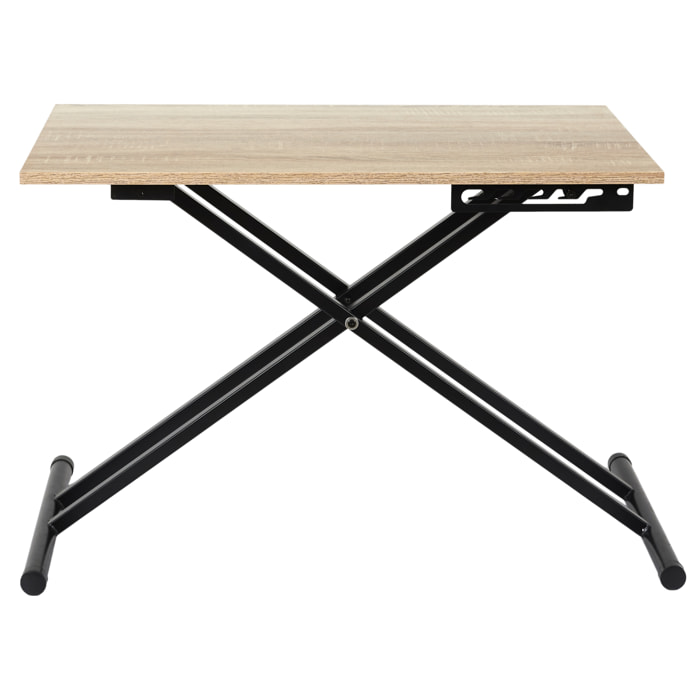 Table Basse - HOME DECO FACTORY - Remontable - Design - Marron et noir