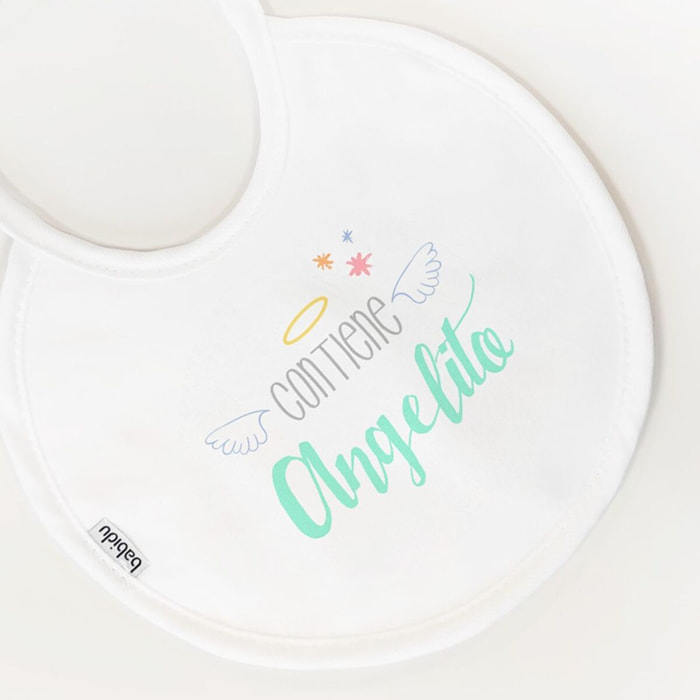 Babero Nacimiento Frase C Blanco Talla Uni